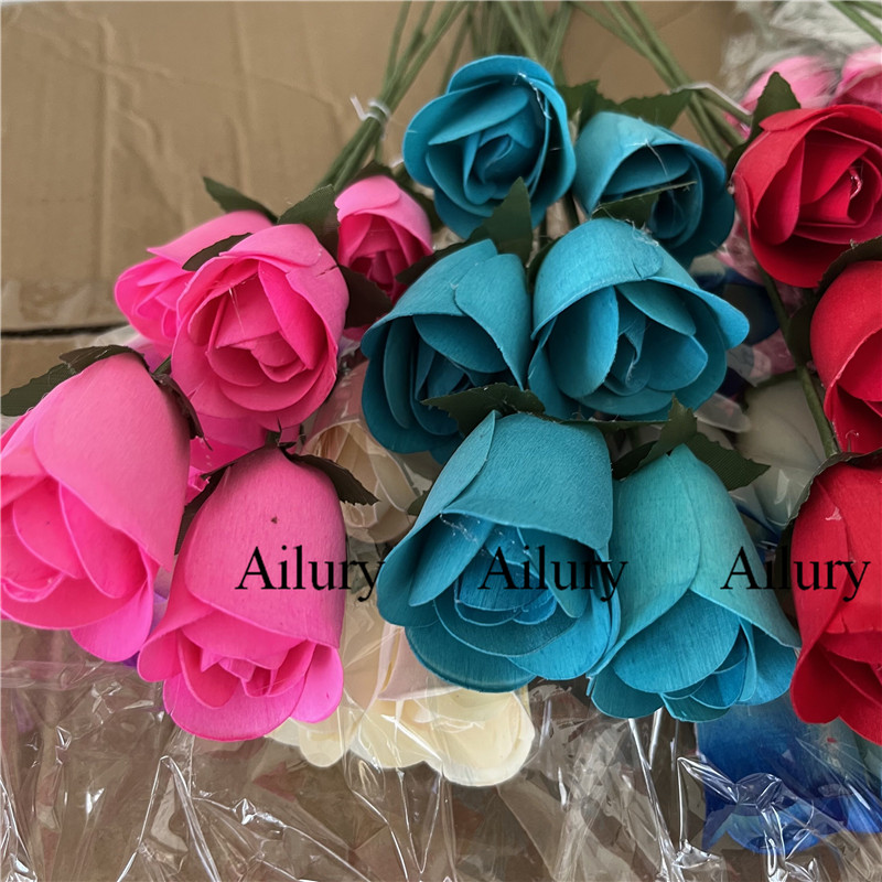 Florist Supply Shop - 96ชิ้น3.5ซม. ไม้หนามกุหลาบดอกไม้ปลอมอุปกรณ์จัดดอกไม้สีสันของขวัญเล็กๆของขวัญช้อปปิ้งของขวัญของตกแต่งงานปาร์ตี้