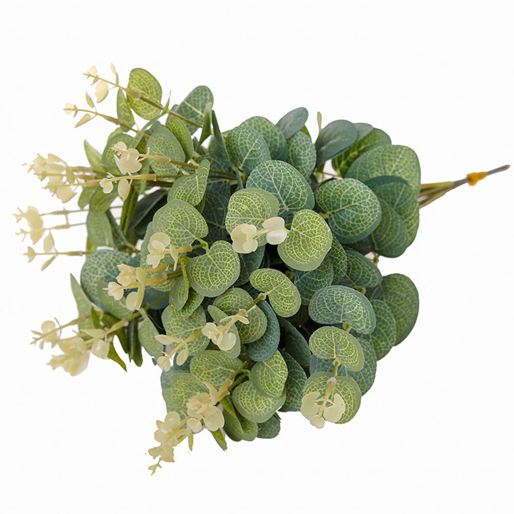 20PCS พืชปลอมผ้าไหม Eucalyptus - Florist Supply Vases บทวิจารณ์และราคา