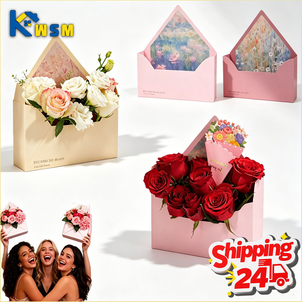 กล่องดอกไม้แบบซองจดหมายวาเลนไท - Florist Supply Shop บทวิจารณ์และราคา
