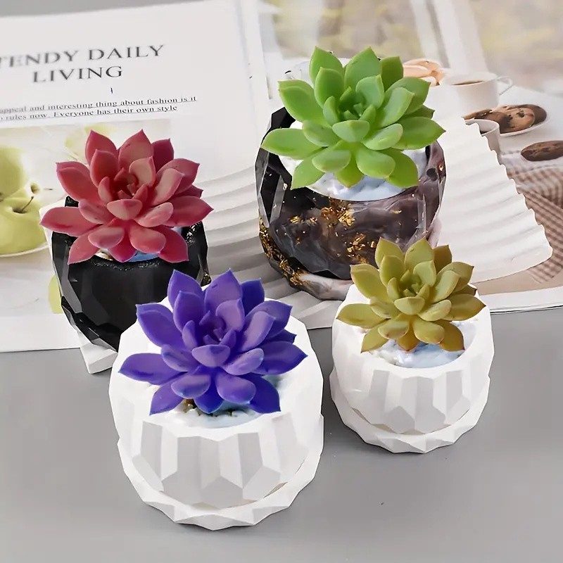 1 ชุดซิลิโคน Planter แม่พิมพ์ส - Florist Supply Vases บทวิจารณ์และราคา
