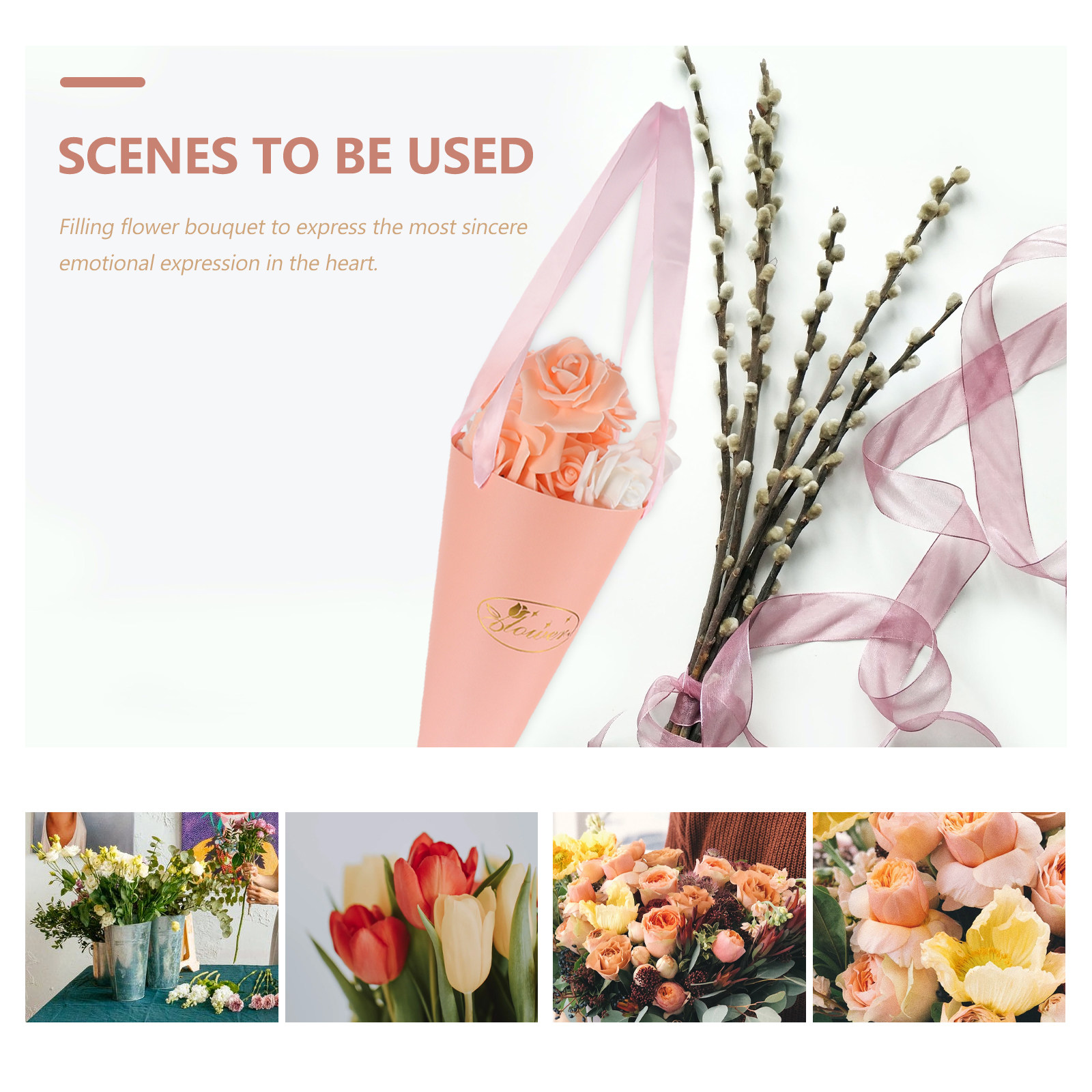 ถุงใส่ช่อดอกไม้ 6 ชิ้น ถุงกระด - Florist Supply Shop บทวิจารณ์และราคา
